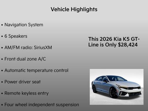 2026 Kia K5 GT-Line