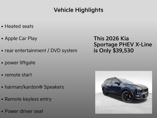 2026 Kia Sportage Plug-In Hybrid X-Line
