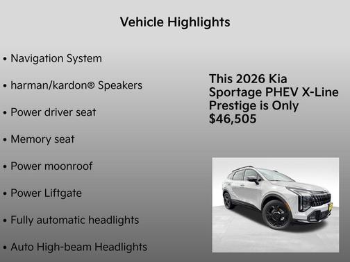 2026 Kia Sportage Plug-In Hybrid X-Line Prestige