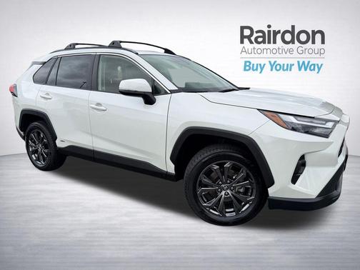White 2022 Toyota RAV4 Hybrid XLE Premium