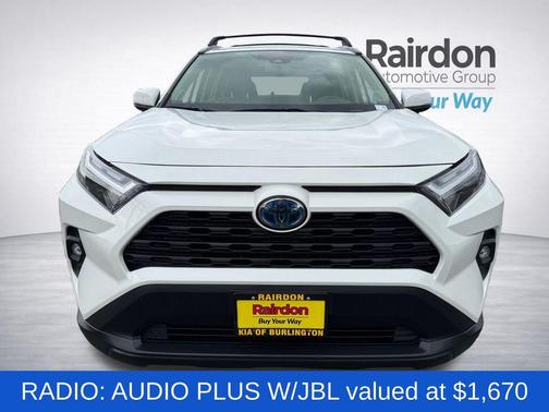 White 2022 Toyota RAV4 Hybrid XLE Premium