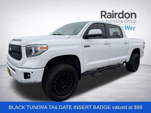 Super White 2019 Toyota Tundra Platinum