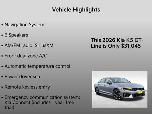 2026 Kia K5 GT-Line