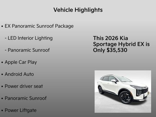 2026 Kia Sportage Hybrid EX