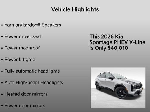 2026 Kia Sportage Plug-In Hybrid X-Line