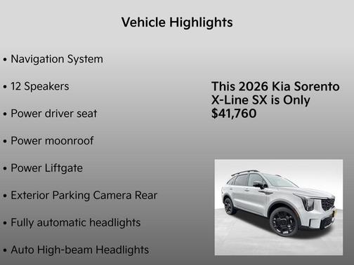 2026 Kia Sorento SX