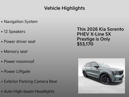 2026 Kia Sorento Plug-In Hybrid X-LINE SX PRESTIGE