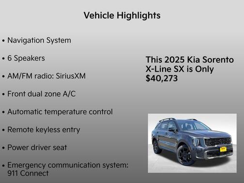 2025 Kia Sorento X-Line SX
