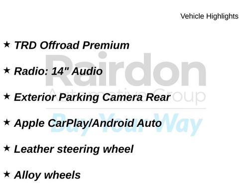 CUTTING EDGE 2025 Toyota 4Runner Sport