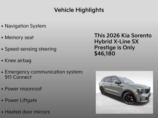 2026 Kia Sorento Hybrid X-LINE SX PRESTIGE
