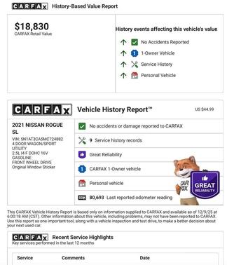 2021 Nissan Rogue SL