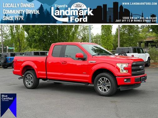 RACE RED 2017 Ford F-150 LARIAT