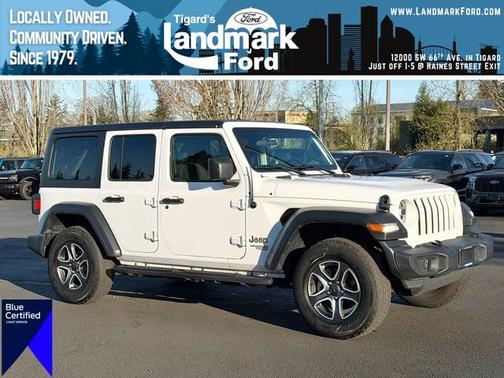 Bright White Clearcoat 2020 Jeep Wrangler Unlimited SPORT SUV