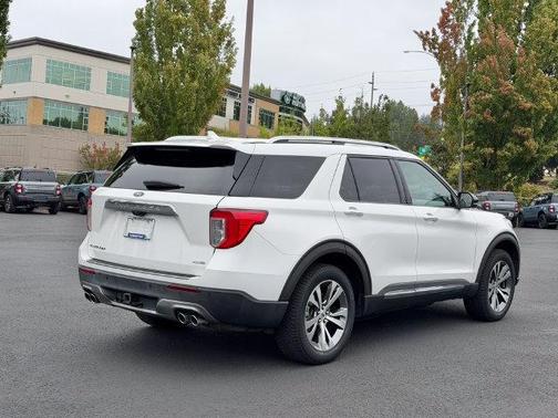 Star White Metallic Tri-Coat 2020 Ford Explorer Platinum