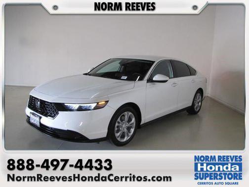 White 2024 Honda Accord LX 1.5T