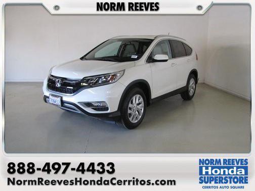 White 2015 Honda CR-V EX-L