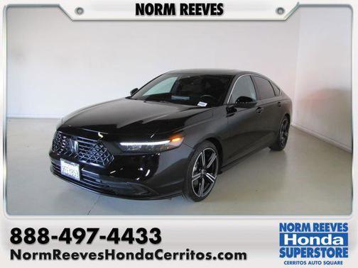Black 2024 Honda Accord Hybrid Sport
