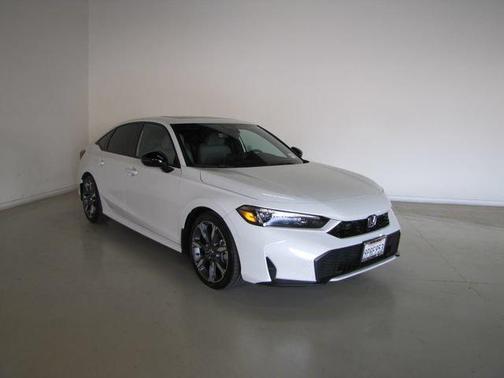 White 2025 Honda Civic Hybrid Sport Touring