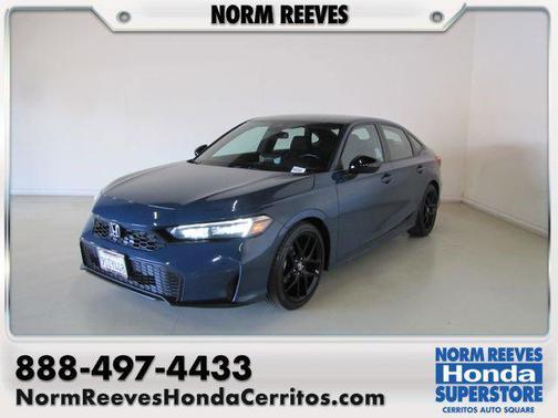 Blue 2025 Honda Civic Sport
