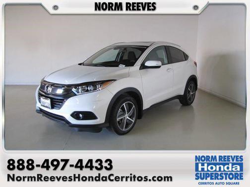 White 2022 Honda HR-V EX