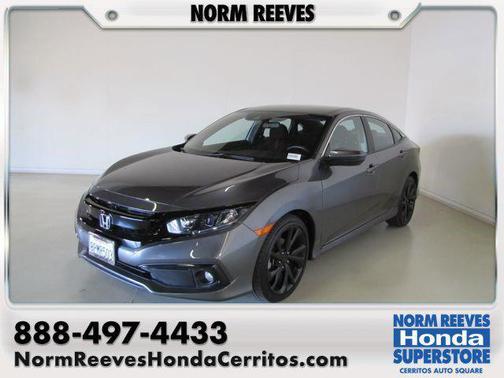 Gray 2020 Honda Civic Sport