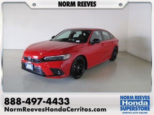 Red 2022 Honda Civic Sport