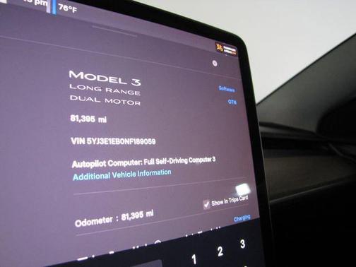 Blue 2022 Tesla Model 3 Long Range