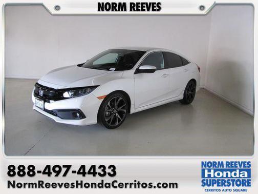 White 2020 Honda Civic Sport