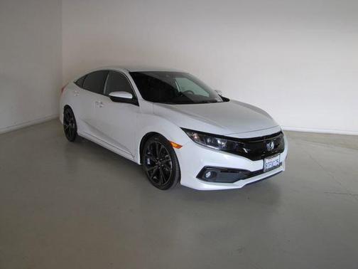 White 2020 Honda Civic Sport
