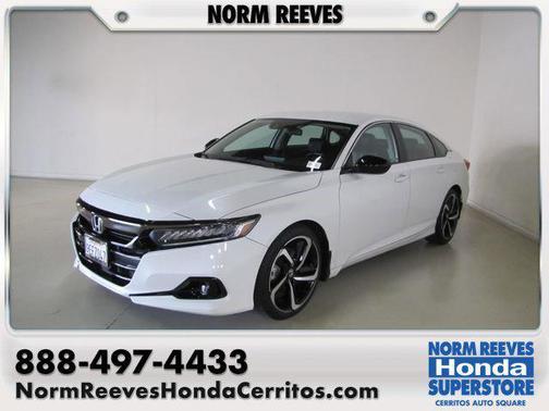 White 2022 Honda Accord Sport SE 1.5T