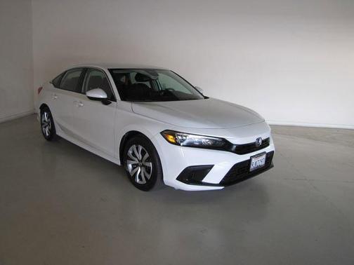 White 2023 Honda Civic LX