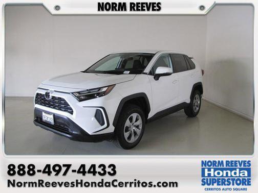 White 2023 Toyota RAV4 LE