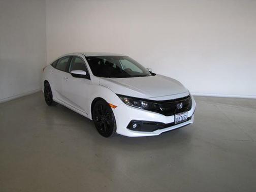 White 2019 Honda Civic Sport