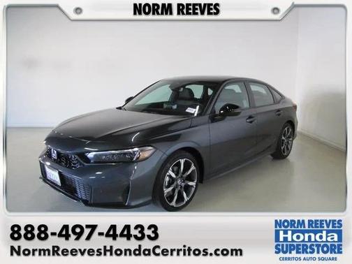 Gray 2026 Honda Civic Hybrid Sport Touring
