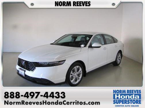 White 2023 Honda Accord LX 1.5T