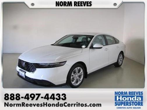 White 2023 Honda Accord LX 1.5T