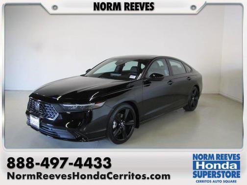 Black 2023 Honda Accord Hybrid Sport-L