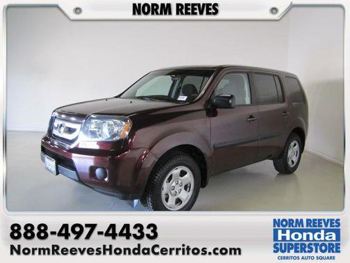 Red 2010 Honda Pilot LX