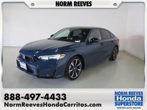 Blue 2025 Honda Civic Hybrid Sport Touring