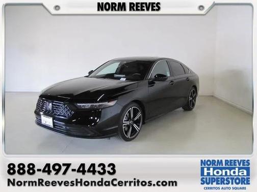 Black 2025 Honda Accord Hybrid Sport