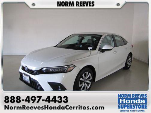 White 2024 Honda Civic LX