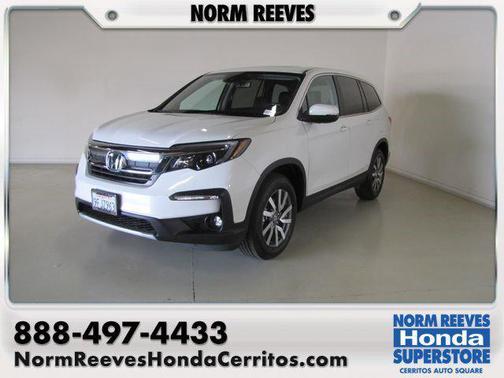 White 2022 Honda Pilot 2WD EX-L