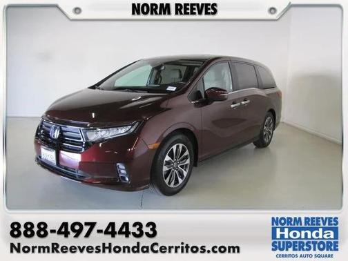 Red 2021 Honda Odyssey EX-L