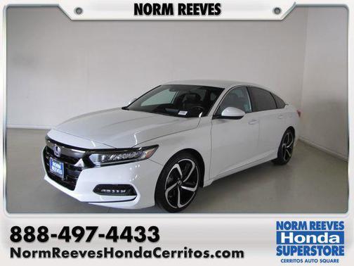 White 2019 Honda Accord Sport