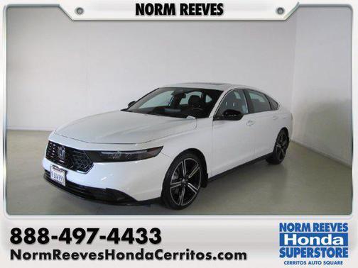 White 2023 Honda Accord Hybrid Sport