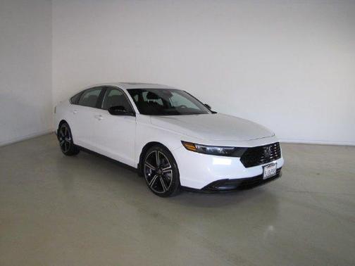 White 2023 Honda Accord Hybrid Sport