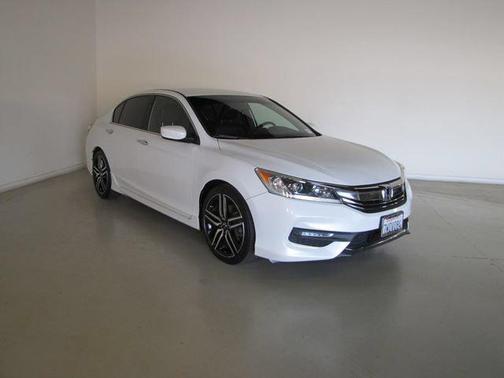 White 2017 Honda Accord Sport