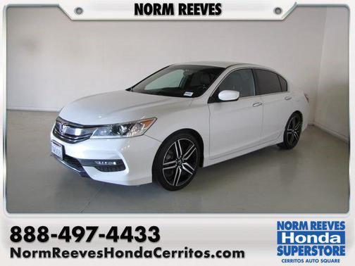 White 2017 Honda Accord Sport