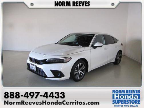 White 2023 Honda Civic LX