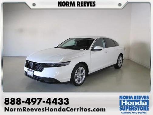 White 2025 Honda Accord LX 1.5T